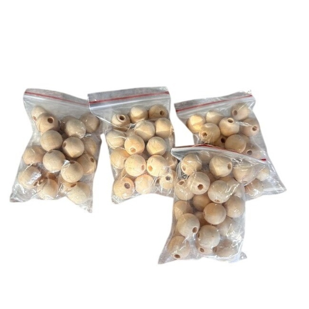 72 Natural‎ Wood Beads For Crafts Jewelry Making DIY Projects